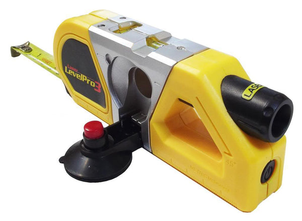 3-in-1 Laserwasserwaage mit Saugnapf mit abnehmbarem Maßband und Lineal online