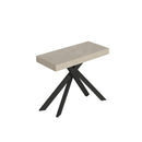 Consolle Allungabile 90-300x40x77 cm Saki Premium Cashmere Gambe Antracite 
