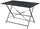 Klappbarer Gartentisch 110 x 70 x 72 cm in anthrazitfarbenem Eisen