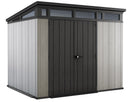Casetta da Giardino Porta Attrezzi 277x218x226 cmin Duotech Keter Artisan 9x7 Grigia