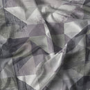 Copripiumino con Stampa sul Sacco e Federe Linea River Sepik Grey Varie Misure