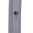 Doccia Solare da Giardino 30L Miscelatore e Lavapiedi in Alluminio Sined Lea Argento