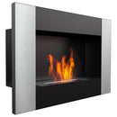 Camino a Bioetanolo da Parete 60x40 cm Flig Huston Verty Senza Vetro