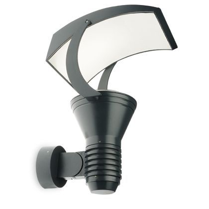 Große Wandleuchte mit grauem Segel für Outdoor Sail Livos Line acquista