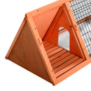 Gabbia per Conigli in Legno di Abete 118x50x45 cm 