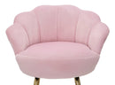 Sgabello Bar Vienna Rosa 55x53x110 cm Spugna e Tessuto e Metallo Rosa e Oro