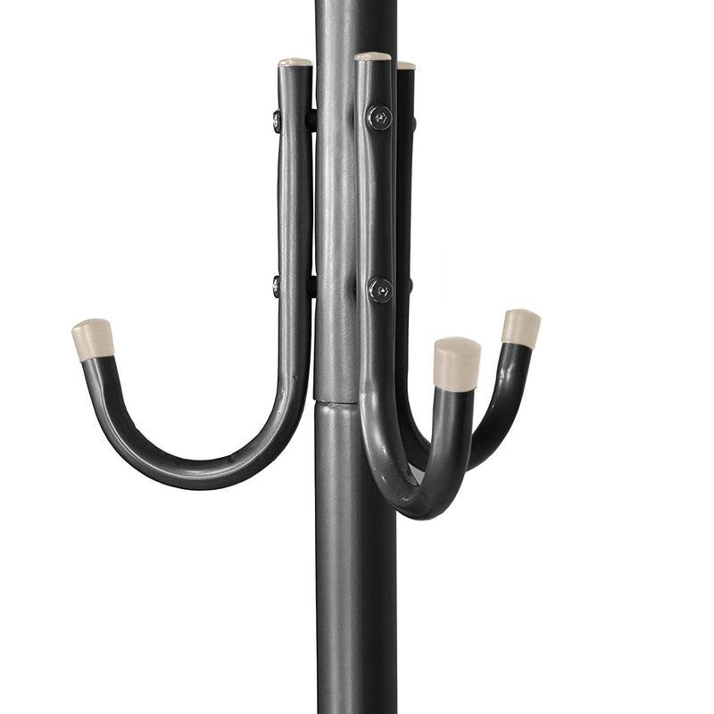 Appendiabiti da Terra H171 cm 11 Ganci in Metallo Nero