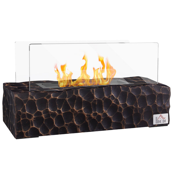 Camino a Bioetanolo da Tavolo 33x16x18 cm Bruciatore 1,5L Nero acquista