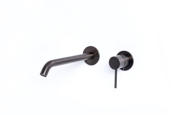 Rubinetto Miscelatore Monocomando a Parete Lavabo Nero Tevere sconto