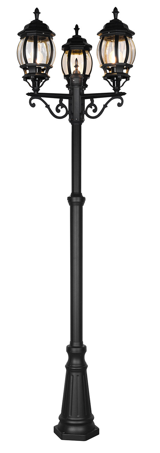 Lampione da Esterno Attacco E27 in Alluminio Nero Opaco acquista