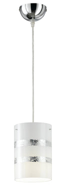 Lampada a Sospensione da Interno  E27 in Metallo Cromo