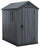 Geräteschuppen 125,8 x 184,5 x 205,1 cm in Keter Darwin Resin 4x6 Grey