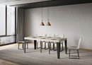 Consolle Allungabile 90-196x40x77 cm Flame Small Premium Cashmere Telaio Antracite 