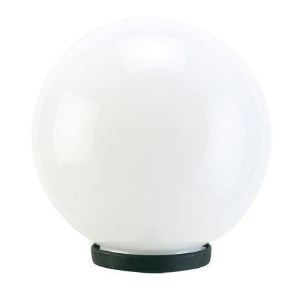 Lampada Testa Palo Sferica Opale Diametro 30Cm Colore Nero per Esterno Linea Globo Sovil