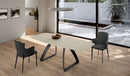 Tavolo Allungabile Barrel 90x180-240x76 cm Top in Ceramica Sabbia