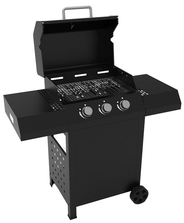 prezzo Barbecue a Gas 1235,5x57,5x123 cm 3 Fuochi in Acciaio Cazorla Nero