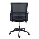 Poltrona da Ufficio Mollie 60x58x111/121 h cm in Poliuretano Nero