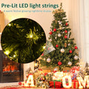 Albero di Natale Artificiale 180 cm 634 Rami 217 LED  Pino Verde