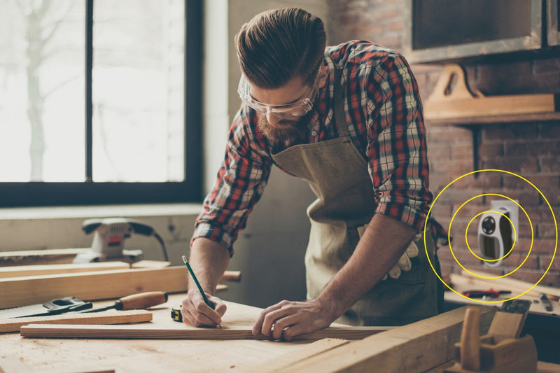 Stufa Stufetta da Parete 500W Display LCD Kooper Pluggy Bianco