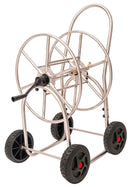 Carrello Avvolgitubo Manuale 80 mt in Acciaio Inox Agrati Cromato