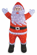 Pupazzo Babbo Natale Luminoso 320 Led 74x40x116 cm Soriani