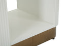 Comodino Tolosa 48x40x62 cm in MDF e Frassino e Ferro      