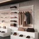 Set 2 Ripiani 80x40,5 cm con Supporti in Acciaio Emuca Bianco