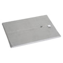 Lettino Cuccia per Cani e Gatti Struttura in Metallo con Cuscino Grigio 65x42x42 cm 