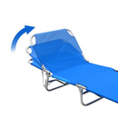 Brandina compatta prendisole struttura in alluminio e tessuto in Oxford Blu