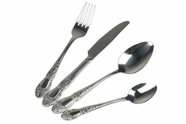 online Service Besteckset 24-teilig Poliertes Silber in Stahl Villa d'Este Home Tivoli Madame