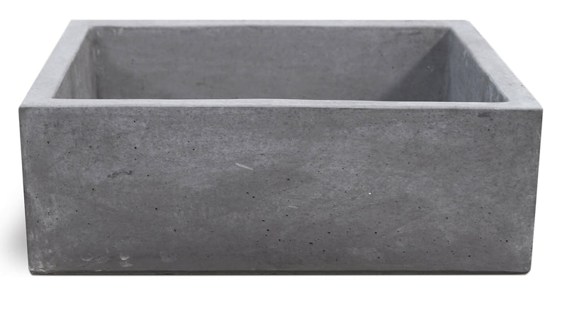 Lavello da Giardino Senza Rubinetto in Cemento Granulato di Marmo Madrid Nero Antracite