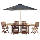 Tavolo da Giardino Allungabile 150/200x100xH75 cm in legno Brian