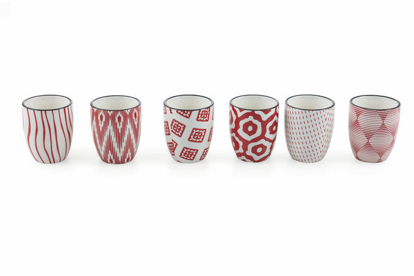 Set 6 Tassen aus Steingut ohne Henkel Ø5x6,5 cm Villa d'Este Home Tivoli Confusion prezzo