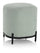 Gepolsterter Pouf 42x42x45 cm in mintfarbenem Stoff