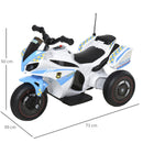 Moto Elettrica Polizia per Bambini 6V Kidfun Urban Police Blu