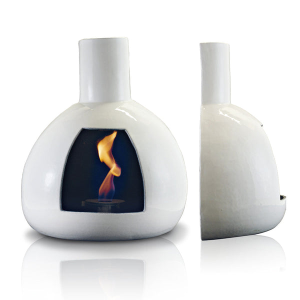 prezzo Bioethanol Wandkamin Keramik 50x60 cm Ferazzoli Peer Bianco