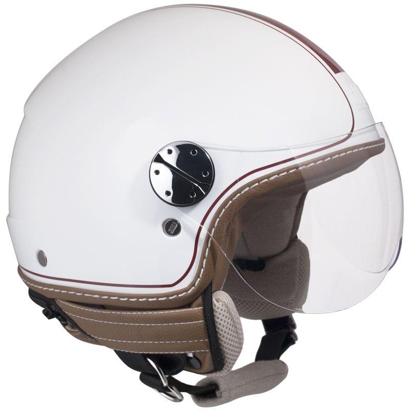Casco Jet per Scooter Visiera Sagomata CGM Santa Monica 109V Bianco XS - (53 cm)
