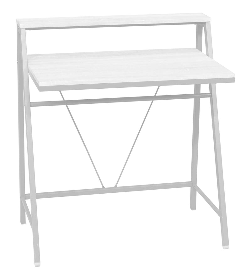 Scrivania 80x60x75 cm in Metallo e Truciolare Motti Newark Bianco