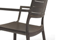 Sedia da Giardino 60x53x81 cm con Braccioli Keter Metaline Bronzo