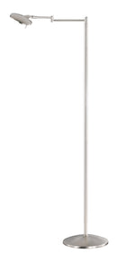 Piantana da Interno a LED in Metallo Nickel Opaco