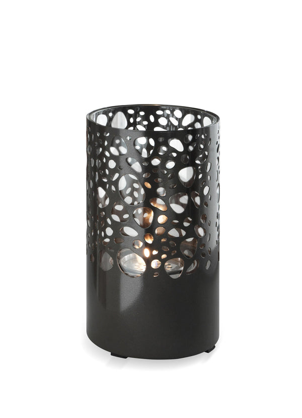 Bioethanol Tischkamin Ø16,5X27 cm Steine ​​Dunkelbraun Laterne online