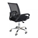 Poltrona da Ufficio Pollie Nera 52x56,5x85/95 h cm in Poliuretano Nero