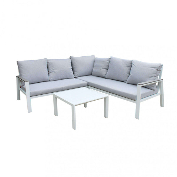 acquista Surabaya Ecklounge mit weißen Aluminiumkissen