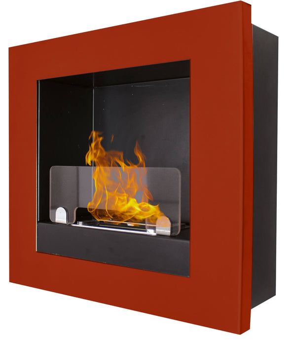 Bioethanol Wandkamin 45x45 cm Karlsen Asolo Rot acquista