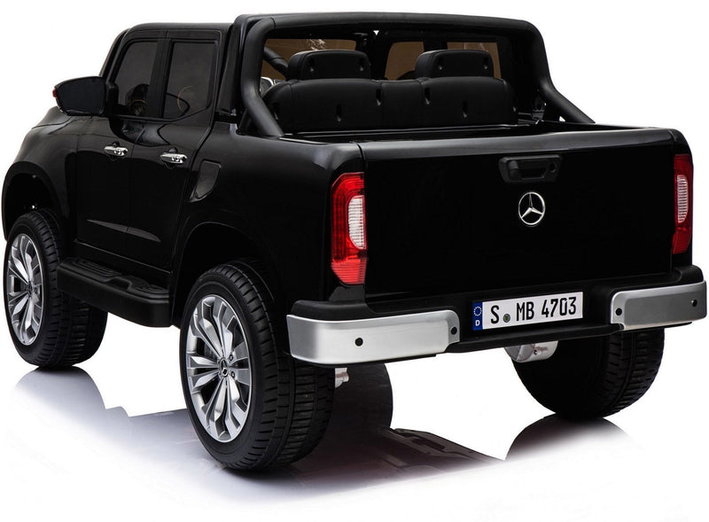 Macchina Elettrica per Bambini 2 Posti 12V Mp4 con Licenza Mercedes Classe X Pick-up Nera