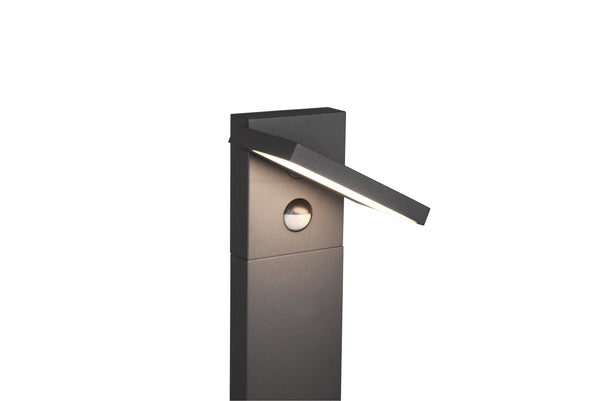 acquista Anthrazitfarbener LED-Außenmast aus Aluminium