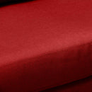 Divano 3 Posti 181x79x84 cm in Tessuto Rosso