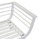 Set Salotto da Giardino 2 Poltrone e Tavolino in Alluminio Riverside Bianco