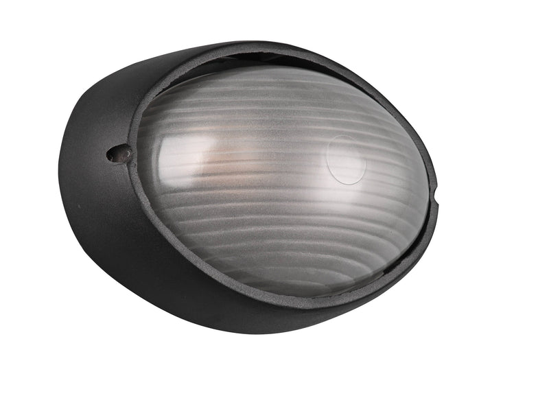 Plafoniera da Esterno Attacco E27 in Alluminio Nero Opaco