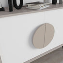 Madia 2 Ante 110x35,6x82 cm in MDF Gora Light Mocha
